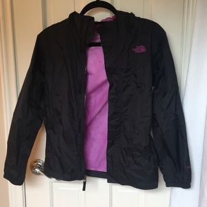 Black North Face Rain Coat